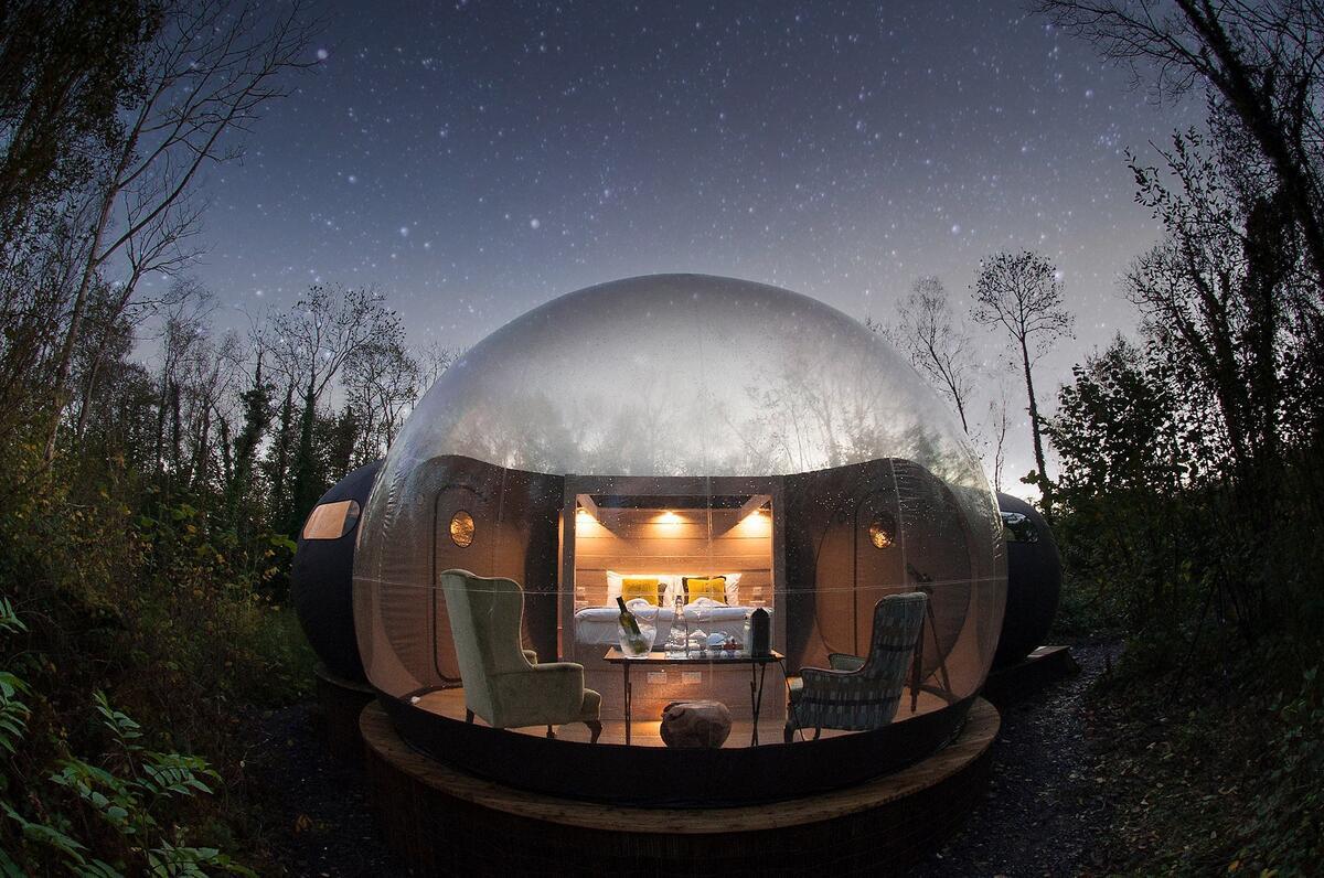Finn Lough luxury hideaway, bubble domes, Co. Fermanagh