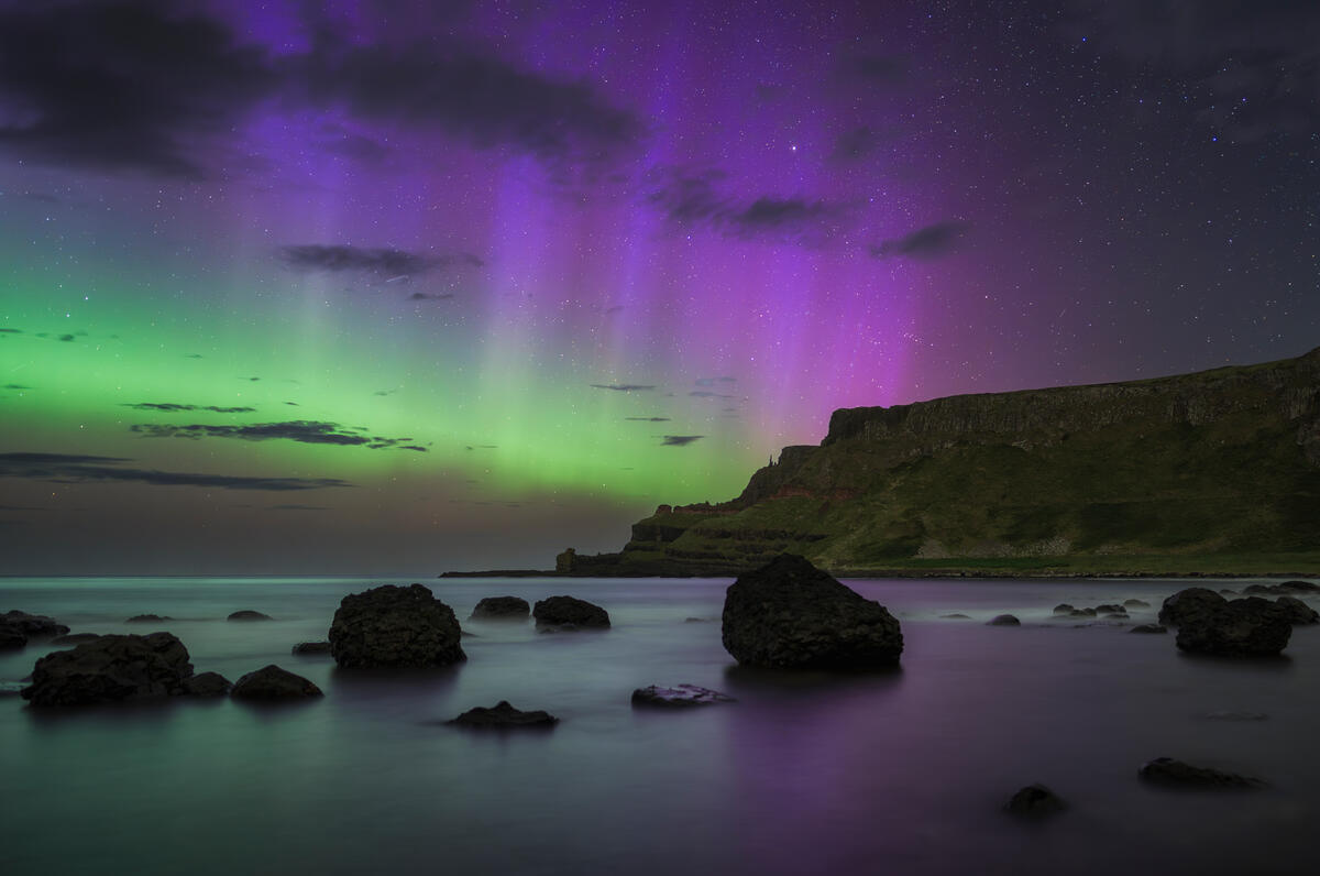 Northern Lights Giants Causeway Coast
